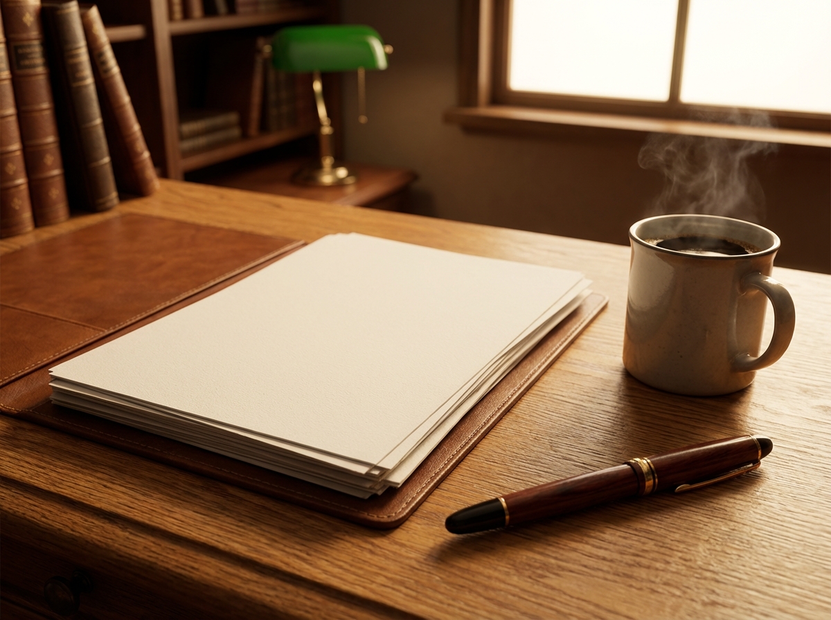 Ordentlich sortierte Dokumente und Unterlagen auf einem Schreibtisch